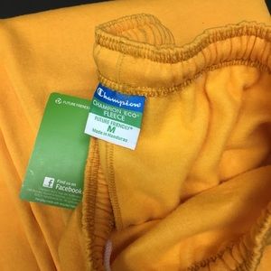 champion sweatsuit mens yellow